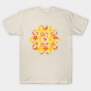 Sunny Flowers Floral Design T-Shirt